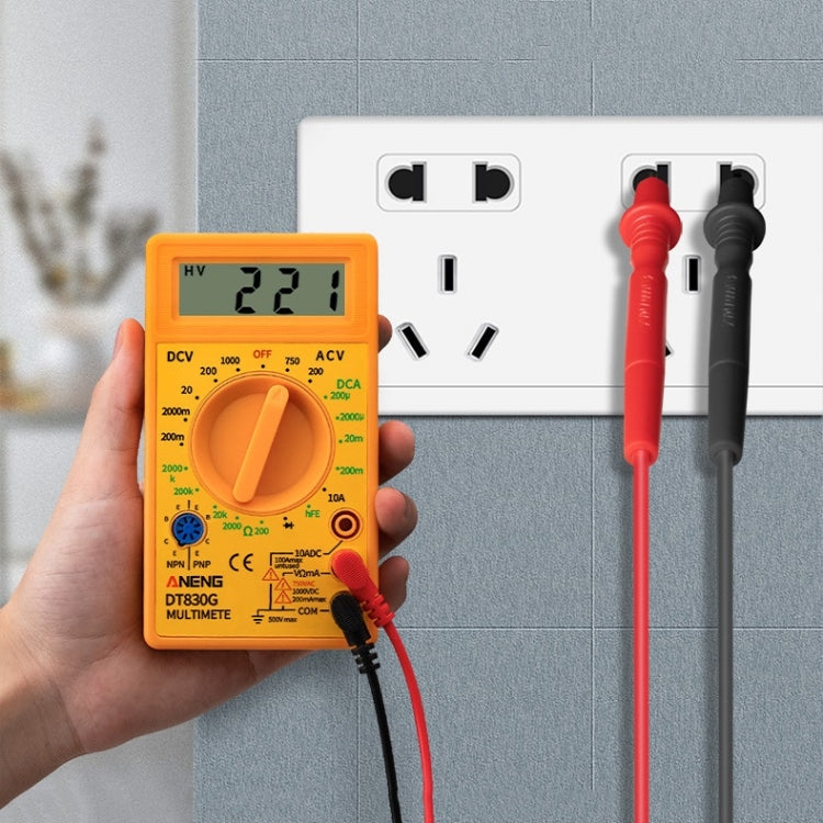 2 PCS ANENG DT830G Portable Digital Multimeter(Yellow) - free shipping - PMC Jewellery - Order now!