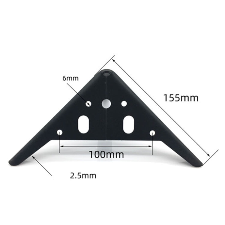 LH-XY-0010 Sofa Cabinet Metal Leg Furniture Leg, Height: 15cm(Gun Black)