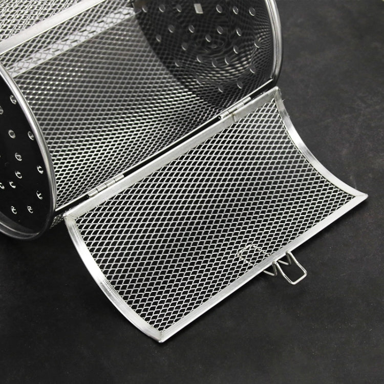 D Type 14 x 23cm Stainless Steel Roasting Cage Oven Peanut Chestnut Cage