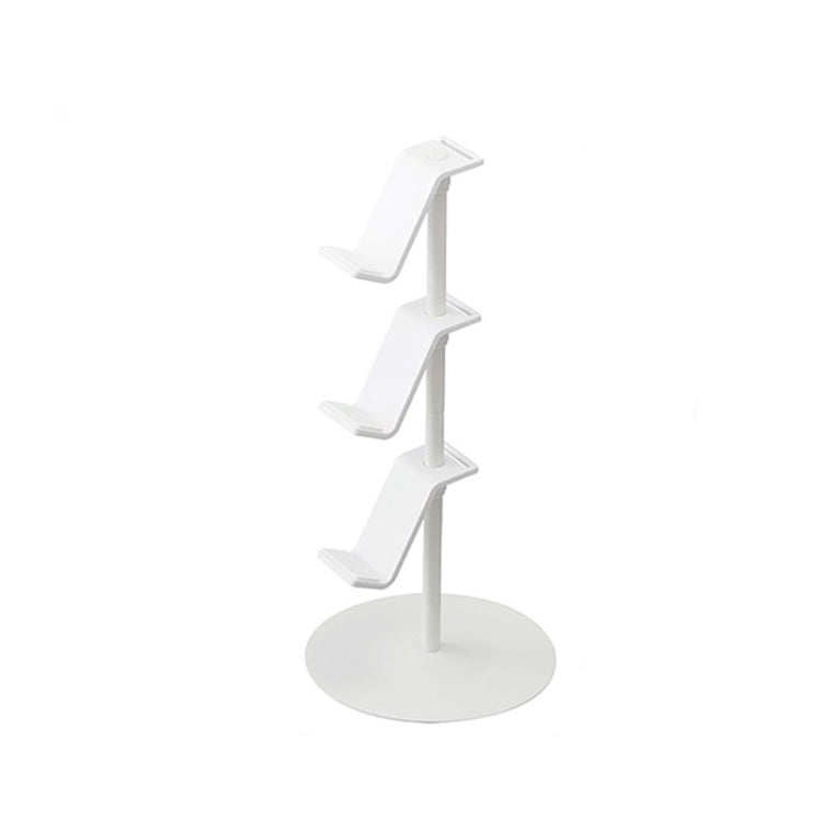 Gamepad Storage Rack Desktop Headphone Storage Rack, Color: 3 Floors White