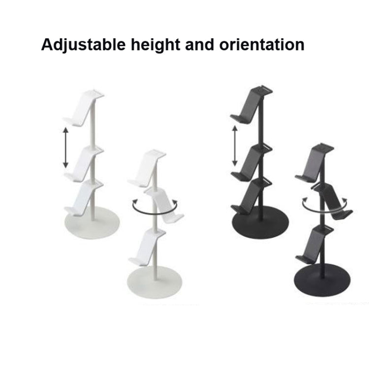 Gamepad Storage Rack Desktop Headphone Storage Rack, Color: 3 Floors White