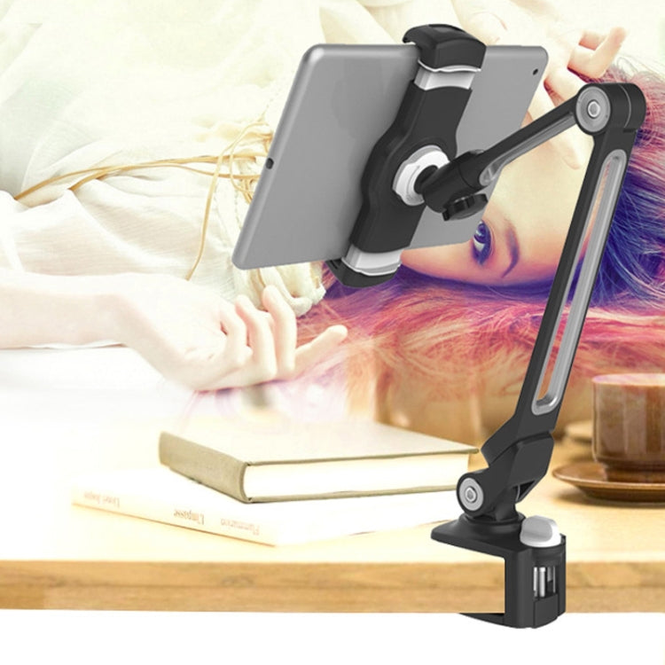 203B Snap-On Lazy Mobile Phone Bracket Bedside Desktop Tablet Bracket(Black)