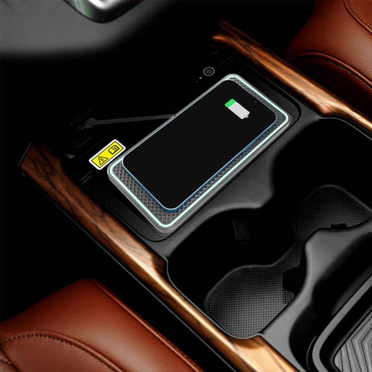 C1-PRO 2 In 1 15W Car Wireless Charging Anti-Slip Pad With Luminous For AirPods / iPhone
