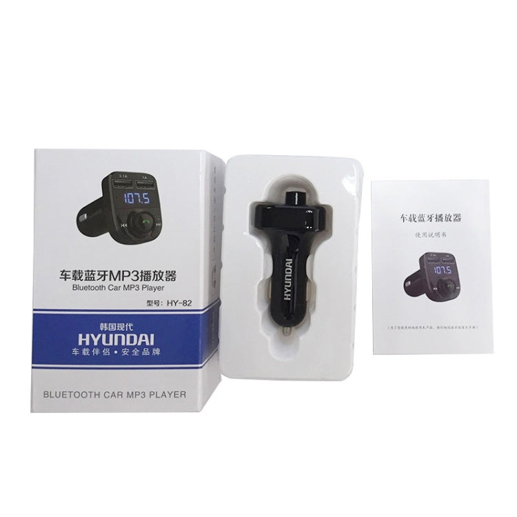 HY82 Car MP3 Bluetooth Receiver Dual USB Car Charger, Specification: Fast Charge Version - free shipping - PMC TechLife - Order now!