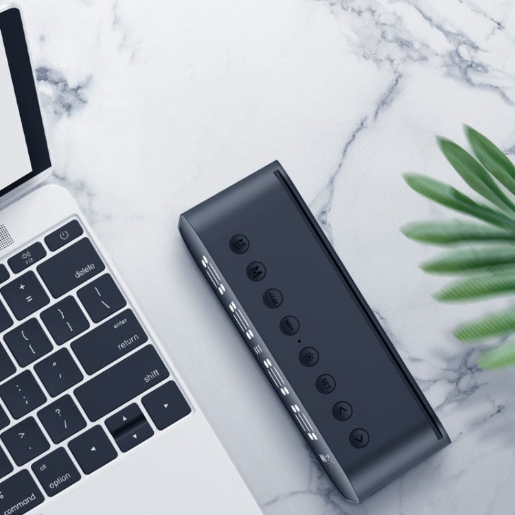 Havit M3 Subwoofer Mini Mirror Clock Bluetooth Speaker, Spsc: 1200mAh (Black) - Desktop Speaker by Havit | Online Shopping South Africa | PMC Jewellery | Buy Now Pay Later Mobicred