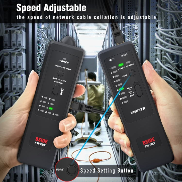BSIDE FWT8X Dual Mode Network Wire Tracker Cable Toner RJ45 RJ11 Accurate Ethernet LAN Tracer - Lan Cable and Tools by PMC Jewellery | Online Shopping South Africa | PMC Jewellery