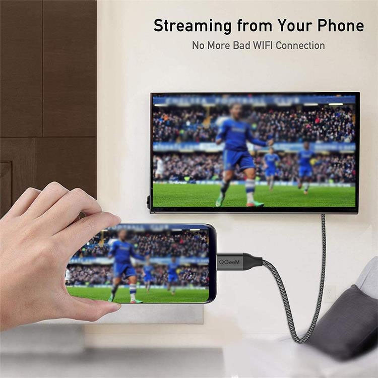 QGeeM QG-UA09 Type-C To HDMI Cable, Length: 3m