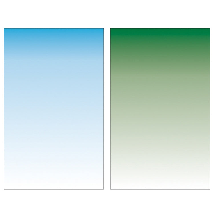 54 x 83cm Gradient Morandi Double-sided Film Photo Props Background Paper(Blue /Green)