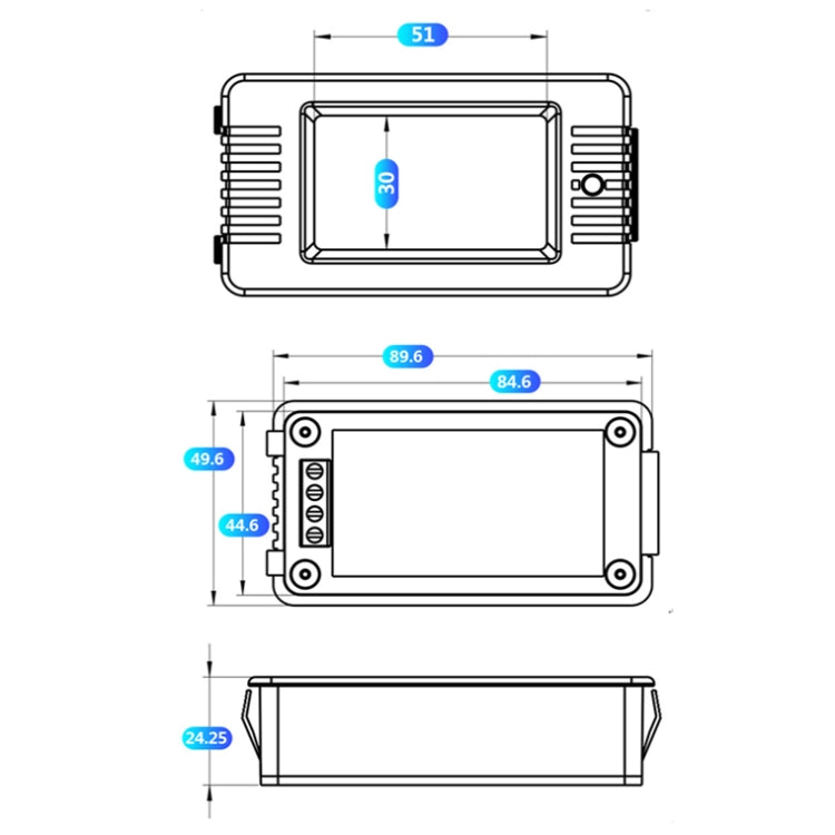Peacefair English Version Multifunctional AC Digital Display Power Monitor, Specification: 10A
