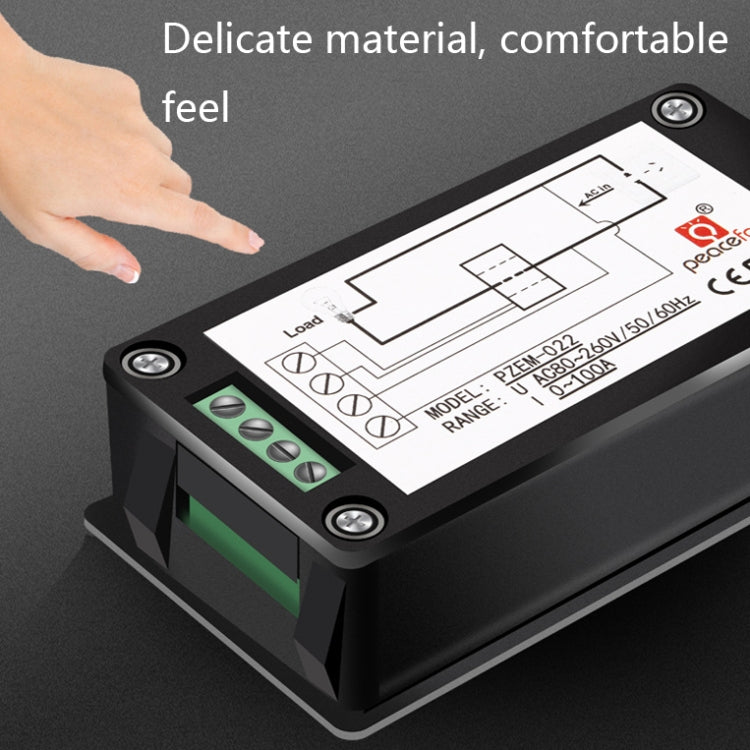Peacefair English Version Multifunctional AC Digital Display Power Monitor, Specification: 10A