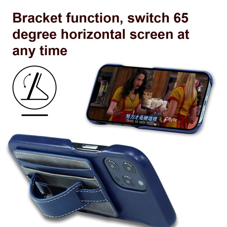 2 PCS Leather Phone Card Sleeve Back Sticker Wrist Pull Strap Holder(Black)
