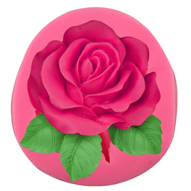 Big Rose Flower Handmade Soap Silicone Mold, Colour: Random(8.2x8x2.5cm)