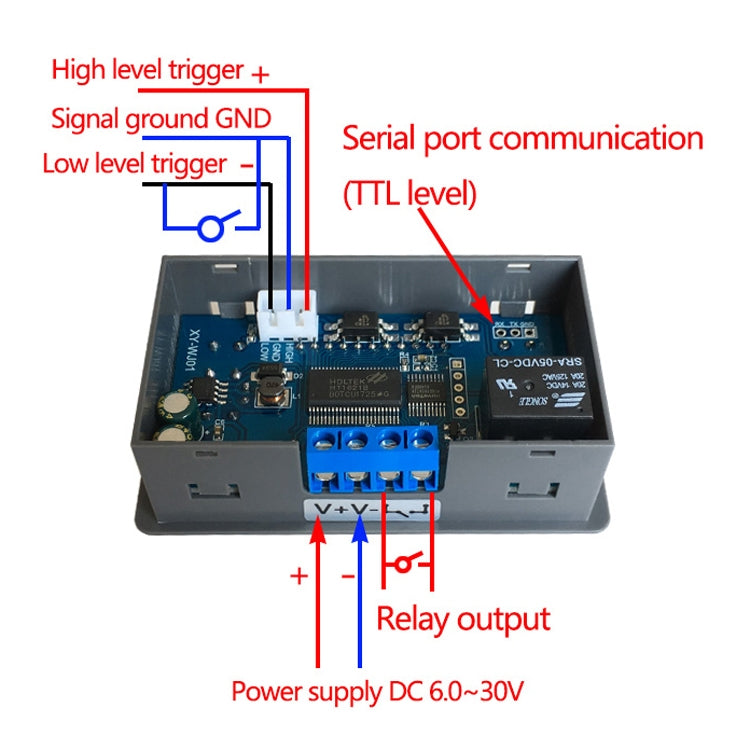 12/24V Relay Module Cycle Trigger Delay Power-Off Delay Timing Circuit Switch(PCB)