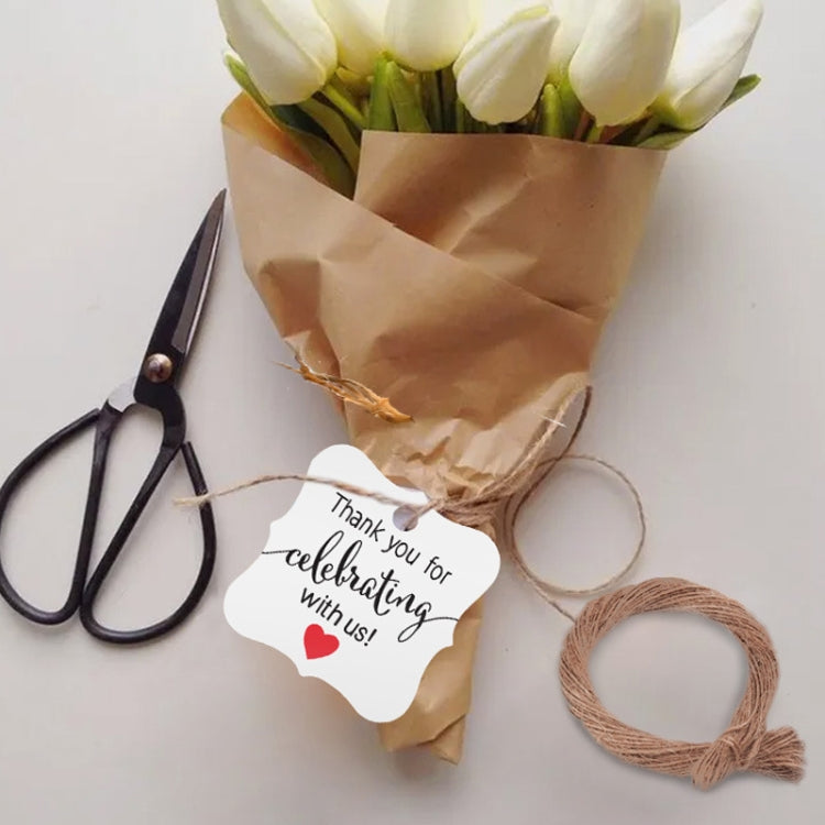 5 Bags 100PCS/Bag Kraft Paper Gift Tags Hang Tags(L-16) - Sticker & Tags by PMC TechLife | Online Shopping South Africa | PMC TechLife
