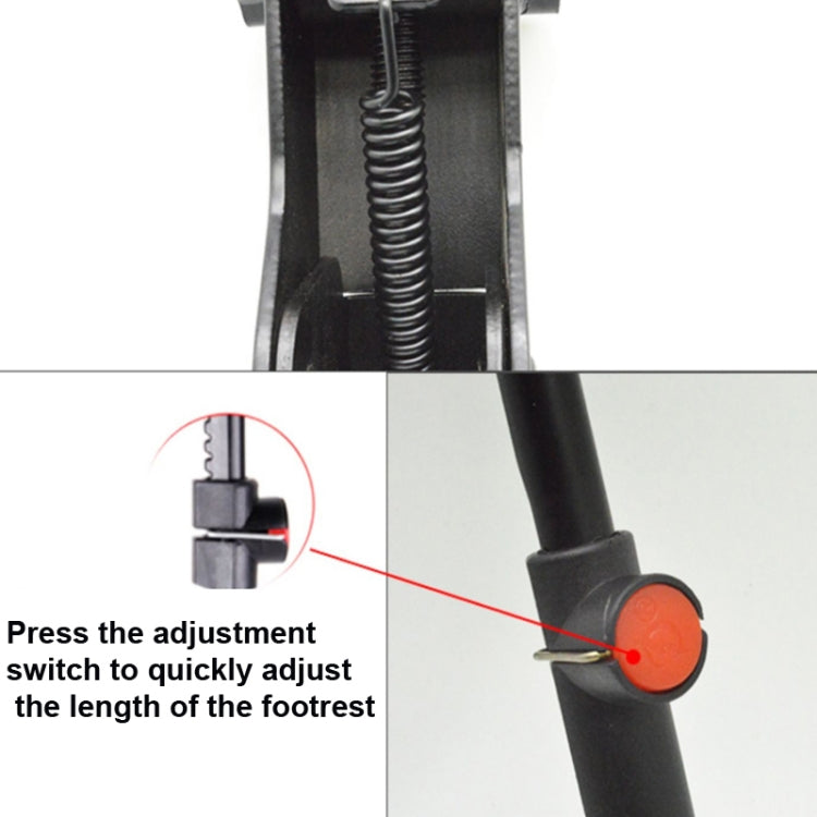 Bicycle Mountain Bike Foot Support Adjustable Middle Support(Black) - free shipping - PMC Jewellery - Order now!
