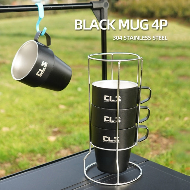 CLS 4 in 1 Outdoor 304 Stainless Steel Camping Cup(300ml) - free shipping - PMC Jewellery - Order now!