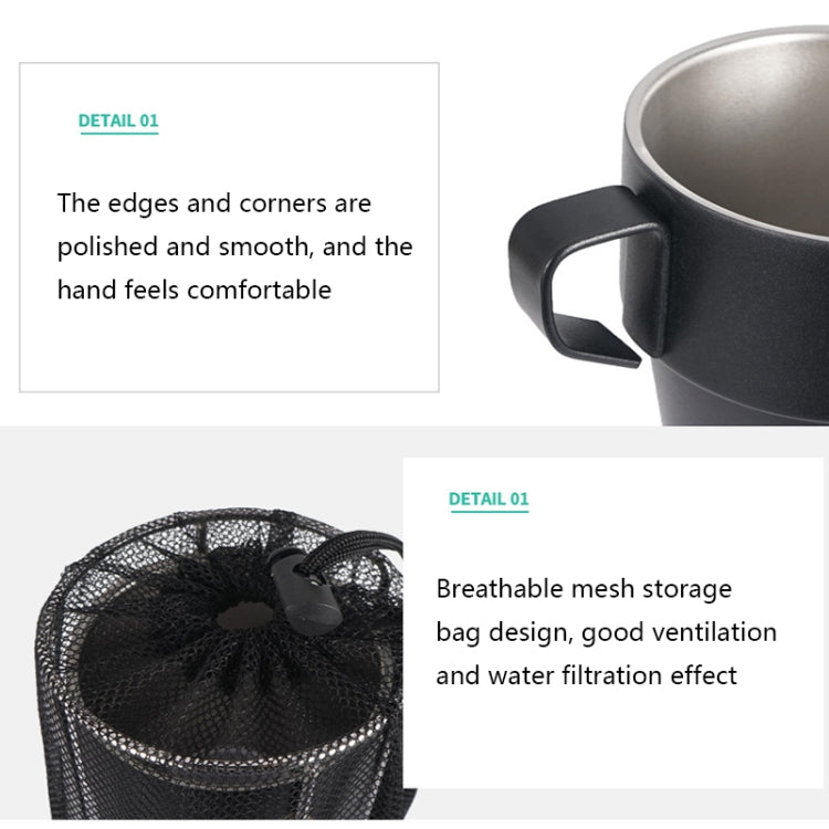 CLS 4 in 1 Outdoor 304 Stainless Steel Camping Cup(300ml) - free shipping - PMC Jewellery - Order now!