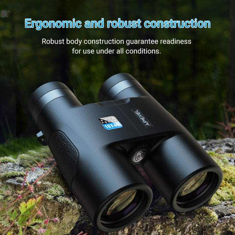APEXEL 10x42 Fixed Focus Binoculars Autofocus Telescope(Black)