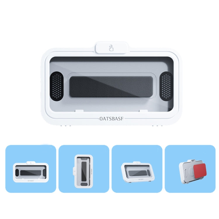 Oatsbasf Bathroom Water-resistant Phone Case Holder Shower Phone Box Wall Mount Phone Holder(White)