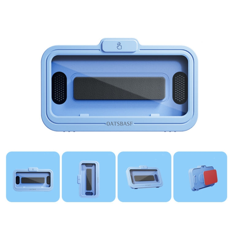 Oatsbasf Bathroom Water-resistant Phone Case Holder Shower Phone Box Wall Mount Phone Holder(Blue)