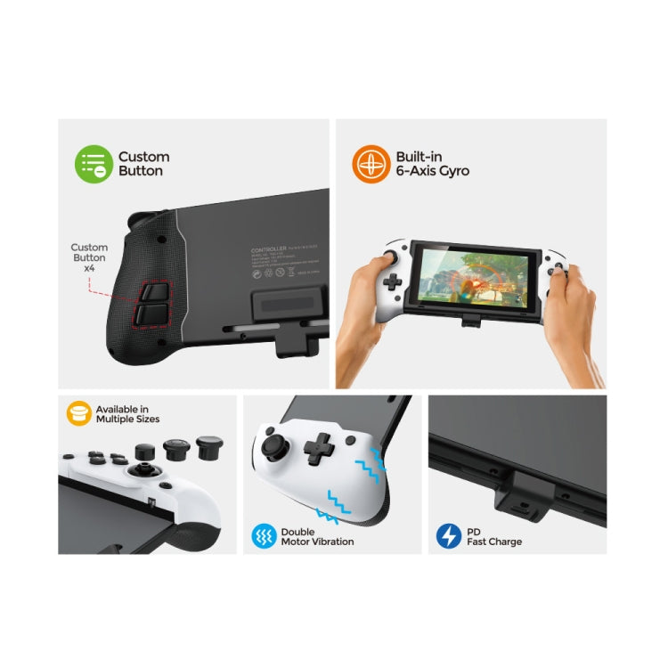 DOBE TNS-1201 In-line Switch OLED Game Console Dedicated Gamepad Storage Bag Set - free shipping - PMC Jewellery - Order now!