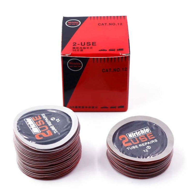 30 Tablets / Box Nirichie 60mm Round Car Tire Repair Patch Tire Repair Cold Patch Film - Tire Repair & Installation Tools by PMC TechLife | Online Shopping South Africa | PMC TechLife