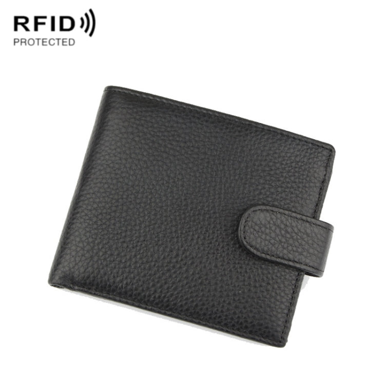 K-8013 Anti-Magnetic Anti-Theft RFID Short Business Men Wallet