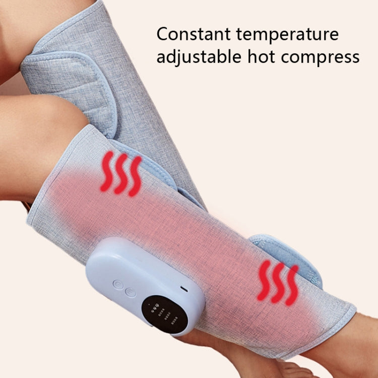 Home Constant Temperature Wireless Leg Massage, Style: Blue Single Hot Compress+Air Pressure+Vibration
