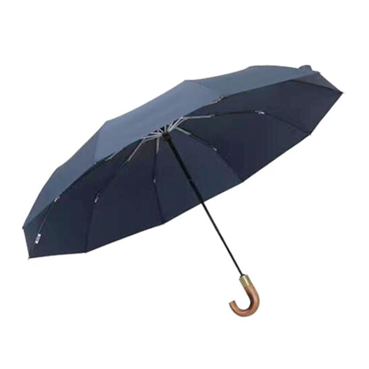 PARACHASE Large Ruggedized Shrink Retro Wind-Resistant Folding Umbrella(Blue) - free shipping - PMC Jewellery - Order now!