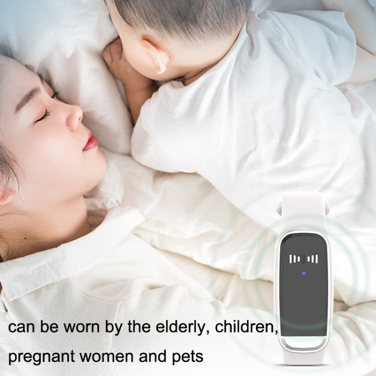 M70 Ultrasonic Mosquito Repellent Bracelet Outdoor Mosquito Repellent(White) - Repellent Wristband by PMC TechLife | Online Shopping South Africa | PMC TechLife | Buy Now Pay Later Mobicred