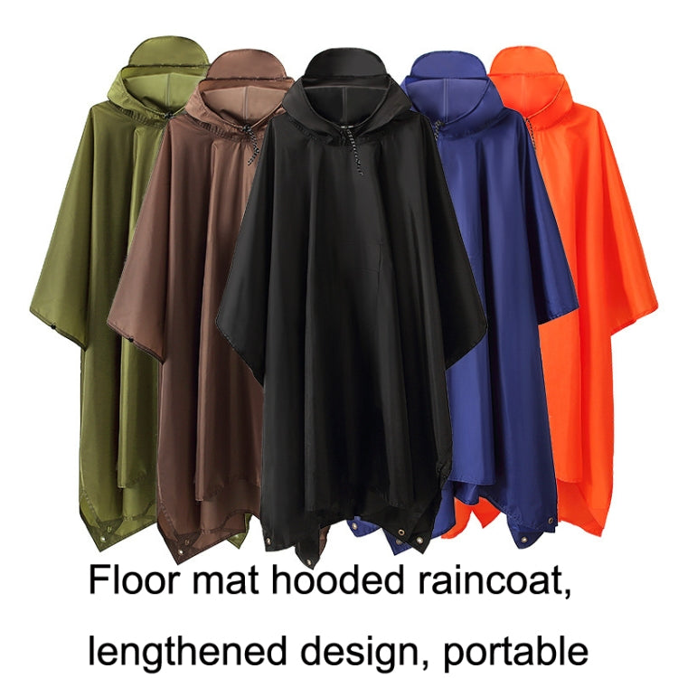Duff PU Coated Pocket Style 3 In 1 Raincoat Backpack Mountaineering Outdoor Hiking Rain Cape(Brown) - Raincoats by PMC Jewellery | Online Shopping South Africa | PMC Jewellery | Buy Now Pay Later Mobicred