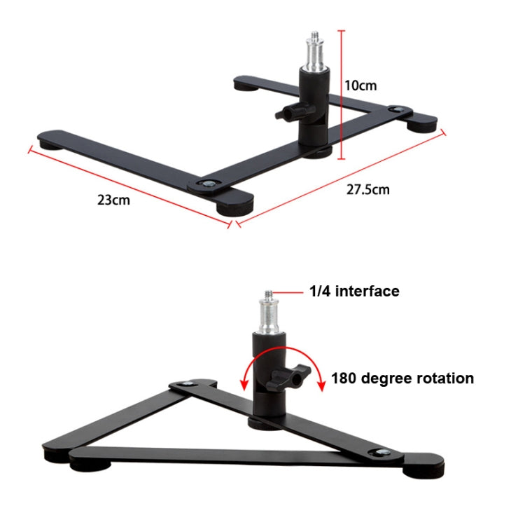 360 Degree Adjustable Metal Overhead Base Desktop Phone Holder,Style: Only Base