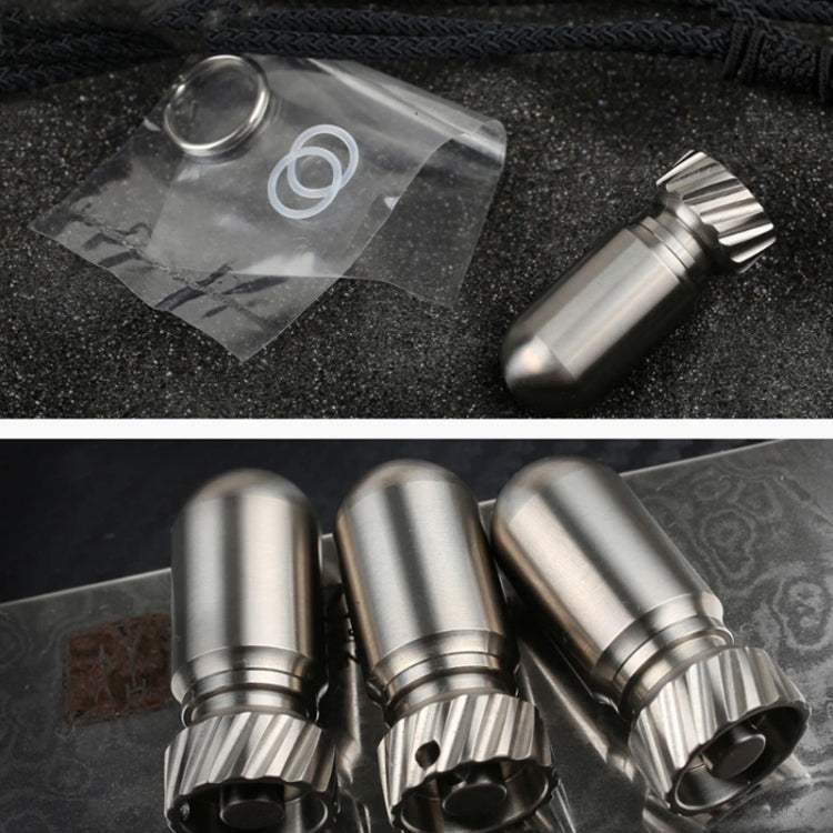 Portable Pure Titanium Mini Waterproof Warehouse Sealed Jar Pill Box, Color: Primary Color - free shipping - PMC Jewellery - Order now!