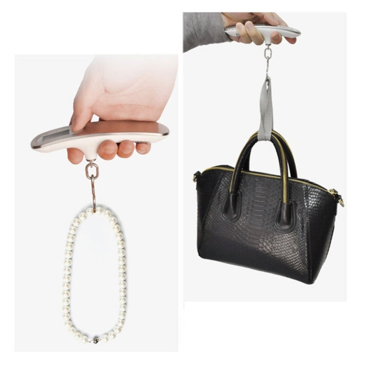 Stainless Steel Handheld Electronic Luggage Scale Portable Express Scale(White) - Hanging Scales by PMC TechLife | Online Shopping South Africa | PMC TechLife