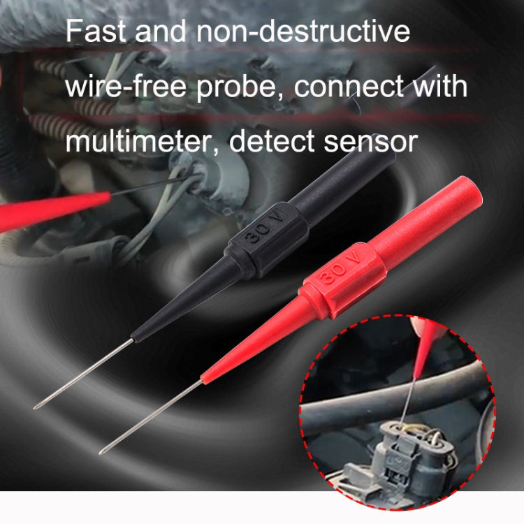 2pcs /Pair Coarse Probe Auto Repair Test Multimeter Pen, Color: Red + Black - Electronic Test by PMC TechLife | Online Shopping South Africa | PMC TechLife | Buy Now Pay Later Mobicred