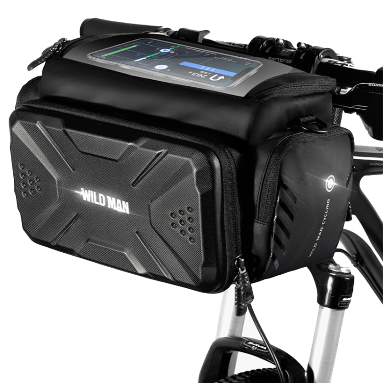 WILD MAN GS6 4L Outdoor Cycling Water-resistant Bicycle Bag(Black)