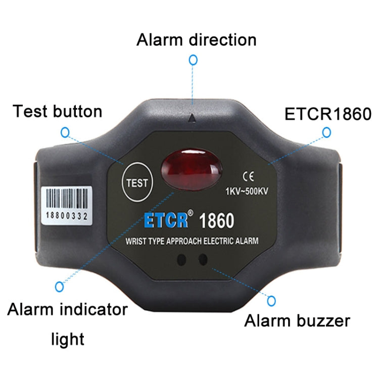 ETCR Non-contact High Voltage Alarm Ellectrician Test Pen, Model: ETCR1860 For Wrist - free shipping - PMC Jewellery - Order now!