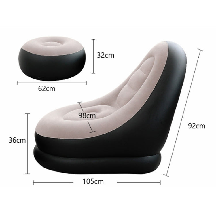 Lunch Break Inflatable Lazy Sofa, Bottom Color Random Delivery, Style: Sofa+Pedal - Sofas by PMC Jewellery | Online Shopping South Africa | PMC Jewellery | Buy Now Pay Later Mobicred