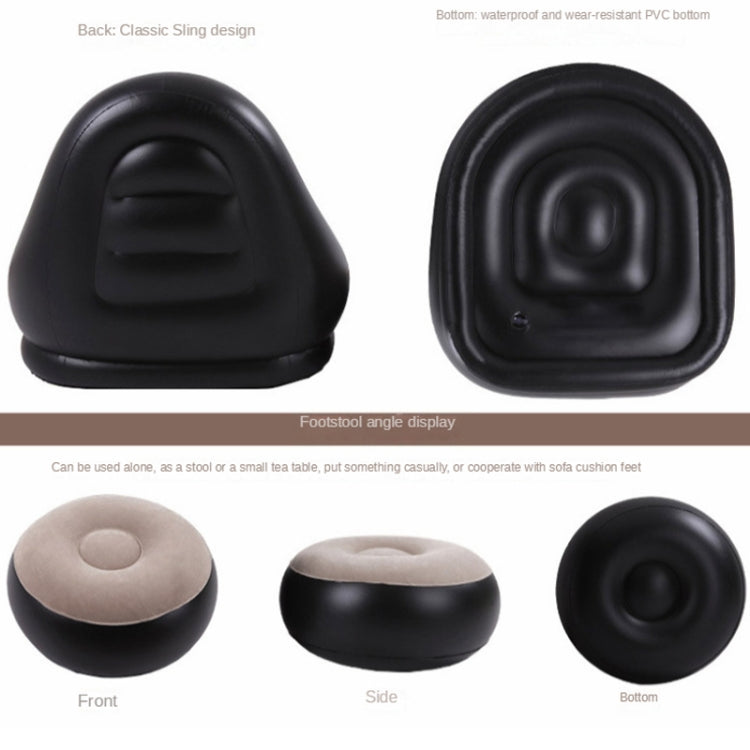 Lunch Break Inflatable Lazy Sofa, Bottom Color Random Delivery, Style: Sofa+Pedal - Sofas by PMC Jewellery | Online Shopping South Africa | PMC Jewellery | Buy Now Pay Later Mobicred