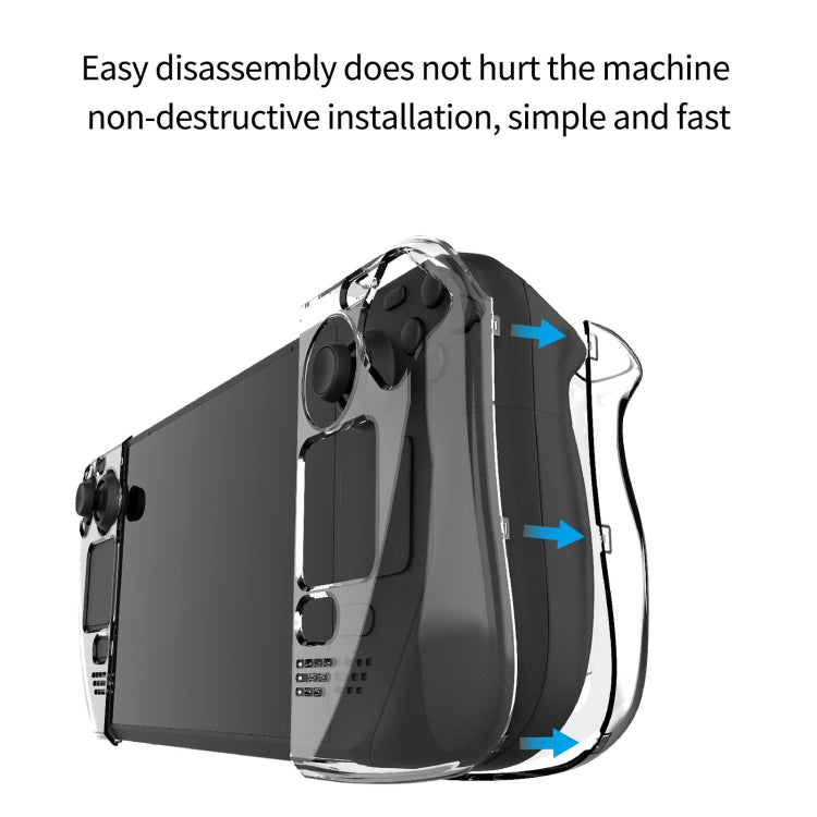 PGTECH Split Crystal Hard Shell Case for Steam Deck Game Console - Cover Case by PMC Jewellery | Online Shopping South Africa | PMC Jewellery | Buy Now Pay Later Mobicred