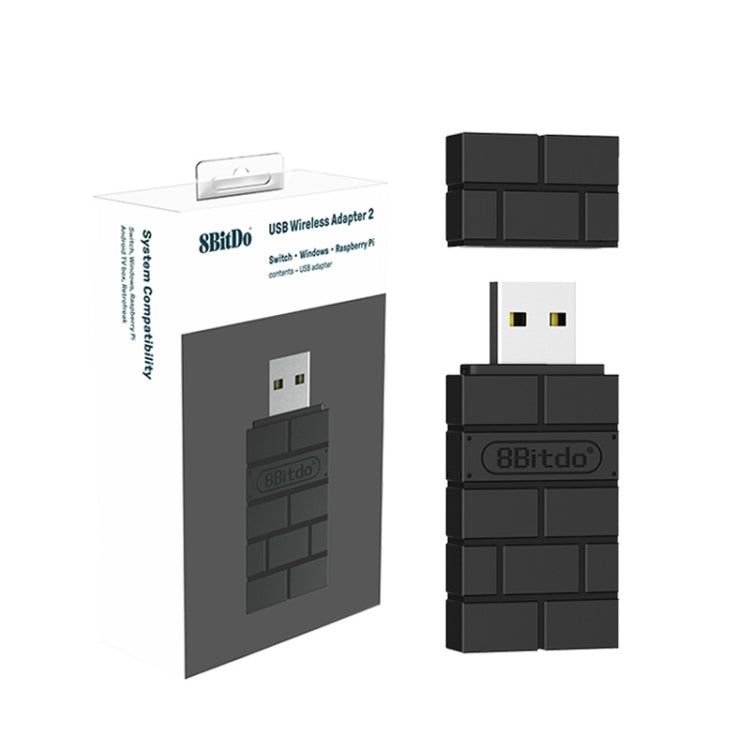8BitDo USB Wireless Receiver Handle Switch For PS5/PS4(Black)