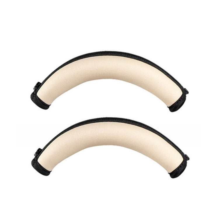 2 PCS Headset Earmuffs Sponge Cover for Edifier W820nb,Style: Champagne Head Beam