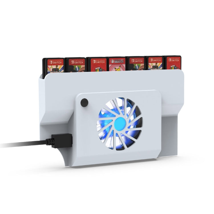 DOBE Console Base Cooling Fan With Storage Card Slot for Switch OLED - free shipping - PMC Jewellery - Order now!