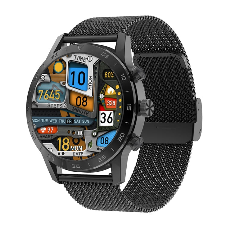LOANIY DT70 Analog Digital Dual Display Smart Call Watch(Black Steel) - free shipping - PMC Jewellery - Order now!