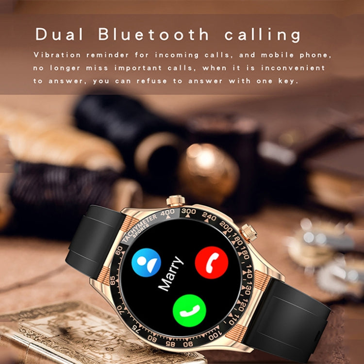 LOANIY E18 Pro Smart Bluetooth Calling Watch with NFC Function, Color: Gold Silicone - free shipping - PMC Jewellery - Order now!