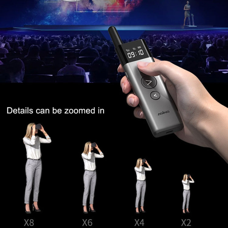 ASiNG A10 Green Light PPT Page Turning Pen Remote Control Presentation Pen, Capacity: 128M (Gray) - free shipping - PMC Jewellery - Order now!