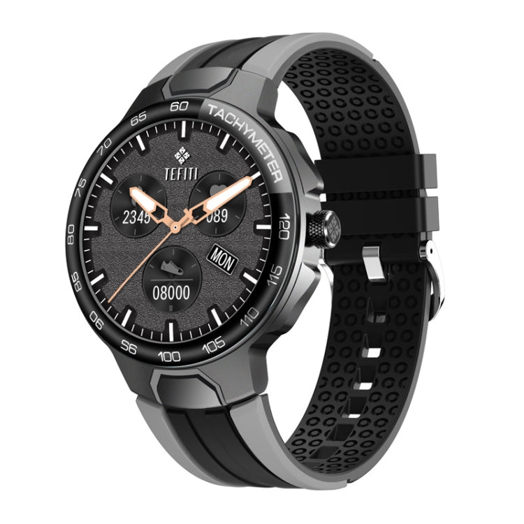 Wearkey E15 1.28 Inch Smart Heart Rate Monitoring Touch Screen Watch(Silver Gray)