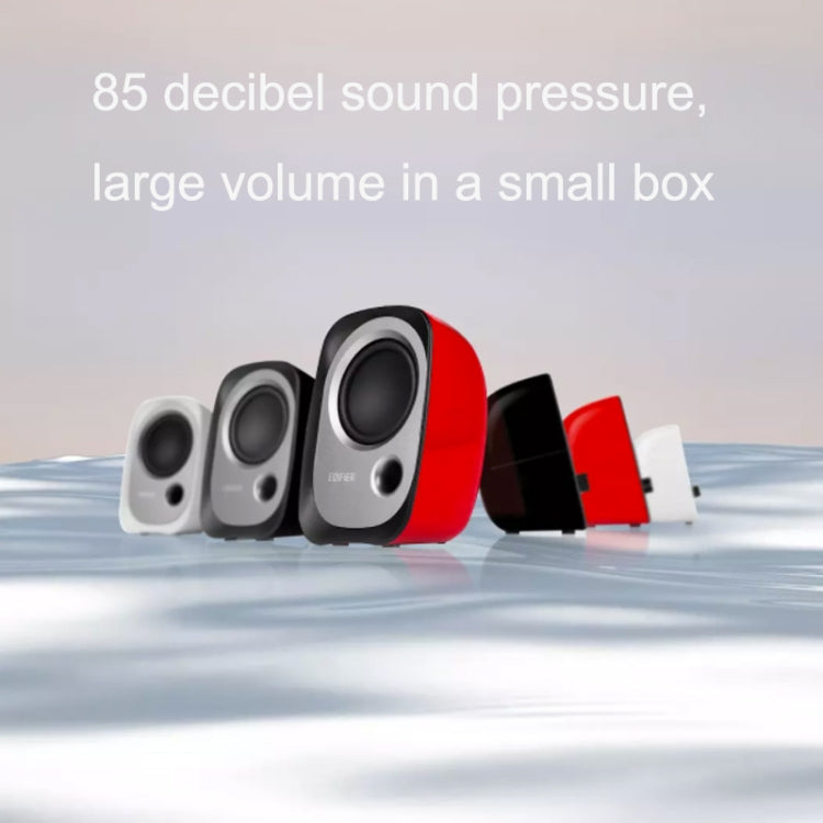 2 PCS Edifier R12U Subwoofer Mobile Phone Mini Desktop Computer USB Audio(White) - free shipping - PMC TechLife - Order now!