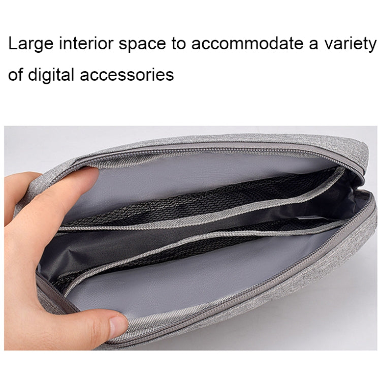 DY01 Digital Accessories Storage Bag, Spec: Large (Maid Gray)