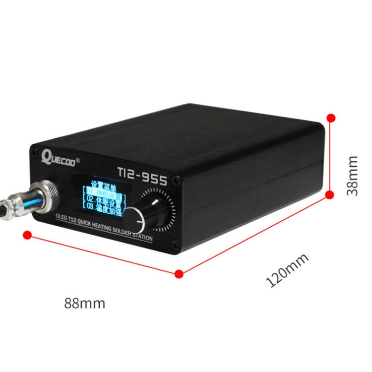 QUECOO 1.3-inch Screen Constant Temperature Soldering Iron, Set: US Plug (955+M8) - free shipping - PMC Jewellery - Order now!